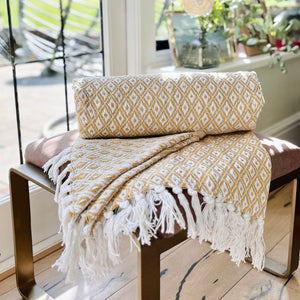 Casablanca Throw - Ochre yellow