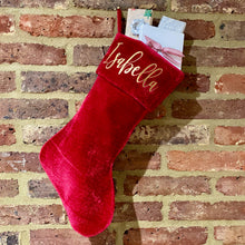 Load image into Gallery viewer, Red Velvet Stocking
